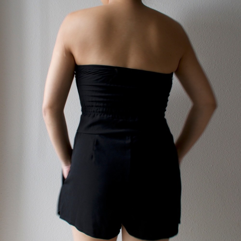 Black Deep V Romper - image 3